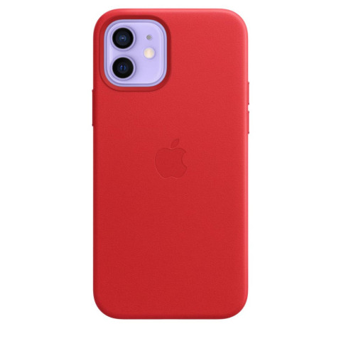 Чохол Leather Case with MagSafe на Iphone 12 mini Red